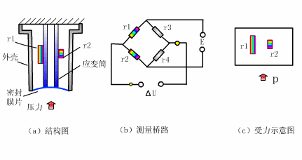 应变式压力传感器原理动图